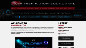 What Robpapen.com website looks like in 2024 