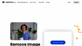 What Remove.bg website looked like in 2024 (1 year ago)