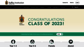 What Ri.edu.sg website looks like in 2024 