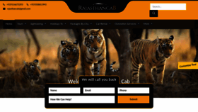 What Rajasthancab.com website looks like in 2024 