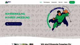 What Rohrreinigung-abflussfrei.de website looks like in 2024 