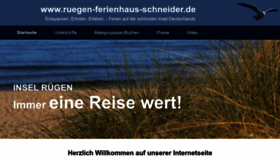 What Ruegen-ferienhaus-schneider.de website looks like in 2024 