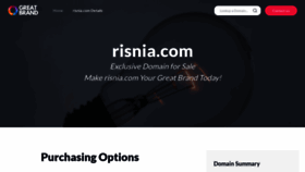 What Risnia.com website looks like in 2024 