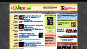 What Rodina.cz website looked like in 2024 (2 years ago)