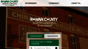 What Rowancountync.gov website looks like in 2024 