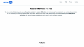 What Receivesms.org website looked like in 2024 (2 years ago)
