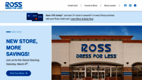 What Rossstores.com website looks like in 2024 