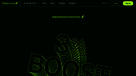 What Robinhood.com website looks like in 2024 