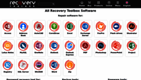 What Recoverytoolbox.com website looks like in 2024 