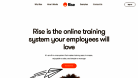 What Rise.com website looks like in 2024 