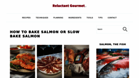 What Reluctantgourmet.com website looks like in 2024 