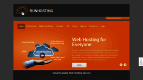 What Runhosting.com website looks like in 2024 