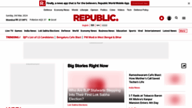 What Republicworld.com website looks like in 2024 