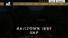 What Railtown1897.org website looks like in 2024 