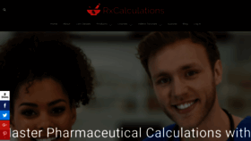 What Rxcalculations.com website looks like in 2024 