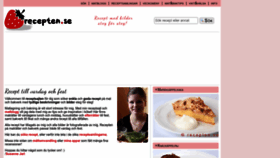 What Recepten.se website looks like in 2024 