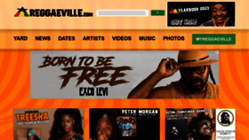 What Reggaeville.com website looks like in 2024 