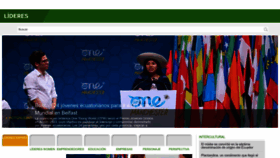 What Revistalideres.ec website looks like in 2024 