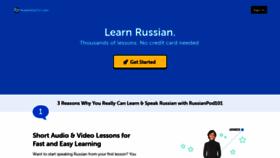 What Russianpod101.com website looks like in 2024 
