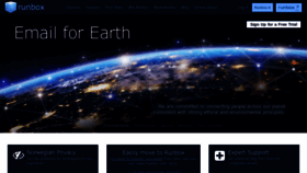 What Runbox.com website looked like in 2024 (1 year ago)