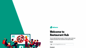 What Restaurant-hub.deliveroo.net website looks like in 2024 