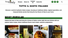 What Recipesfromitaly.com website looks like in 2024 