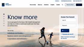 What Rbcwealthmanagement.com website looks like in 2024 