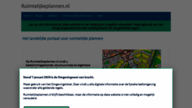 What Ruimtelijkeplannen.nl website looks like in 2024 