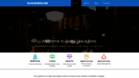 What Relaxlikeaboss.com website looks like in 2024 