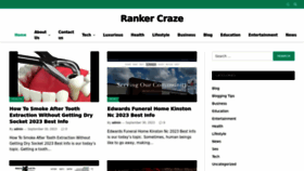 What Rankercraze.com website looks like in 2024 