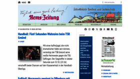 What Remszeitung.de website looks like in 2024 