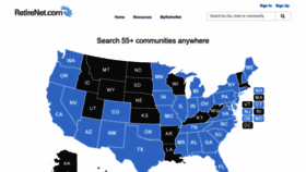 What Retirenet.com website looked like in 2024 (1 year ago)