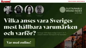 What Resume.se website looked like in 2024 (1 year ago)