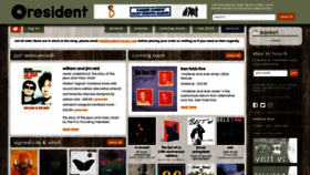What Resident-music.com website looks like in 2024 