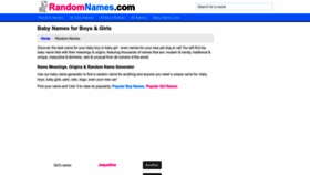 What Randomnames.com website looks like in 2024 