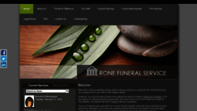 What Ronefuneralservice.com website looks like in 2024 