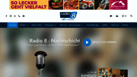 What Radio8.de website looks like in 2024 