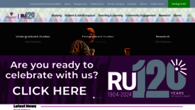 What Ru.ac.za website looks like in 2024 