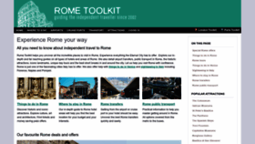 What Rometoolkit.com website looks like in 2024 