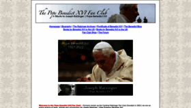 What Ratzingerfanclub.com website looks like in 2024 
