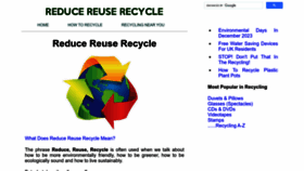 What Reducereuserecycle.co.uk website looks like in 2024 