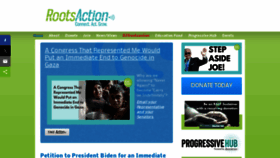 What Rootsaction.org website looks like in 2024 