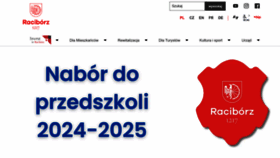 What Raciborz.pl website looks like in 2024 