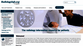 What Radiologyinfo.org website looks like in 2024 
