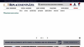 What Replacements.com website looks like in 2024 