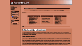 What Rosadoc.be website looks like in 2024 