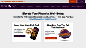 What Richdad.com website looks like in 2024 
