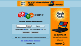 What Rhymezone.com website looks like in 2024 