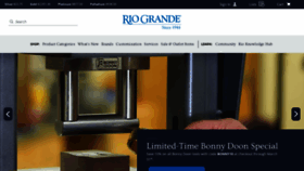 What Riogrande.com website looks like in 2024 