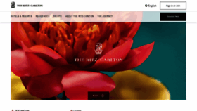 What Ritzcarlton.com website looks like in 2024 